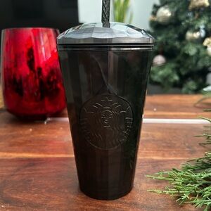Starbucks Midnight Black Faceted Tumbler